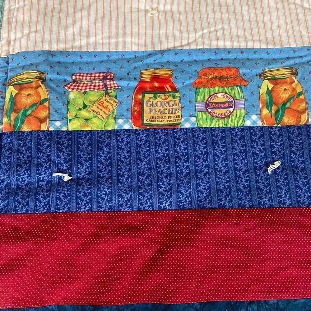 Handmade Quilt small lap quilt  reversable Granny style